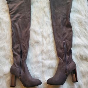 Hot kiss over the knee suede boots size 8
